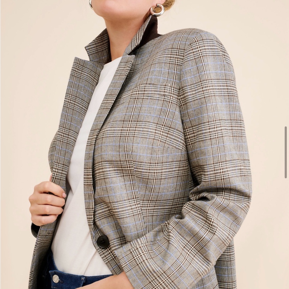Madewell Kline Blazer in Cooper Plaid